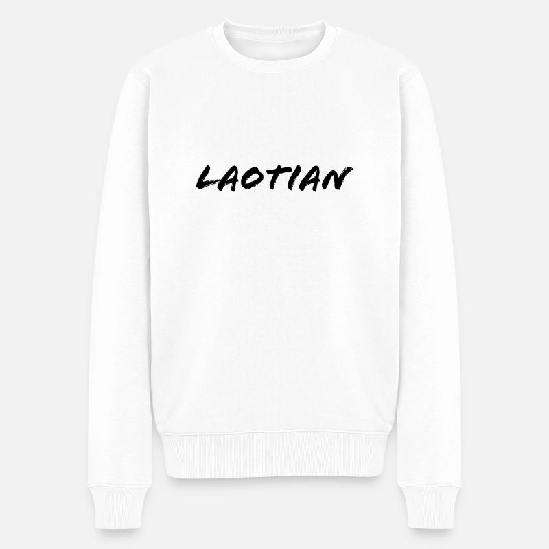 Lao Laos - Pull Premium bio Homme - blanc