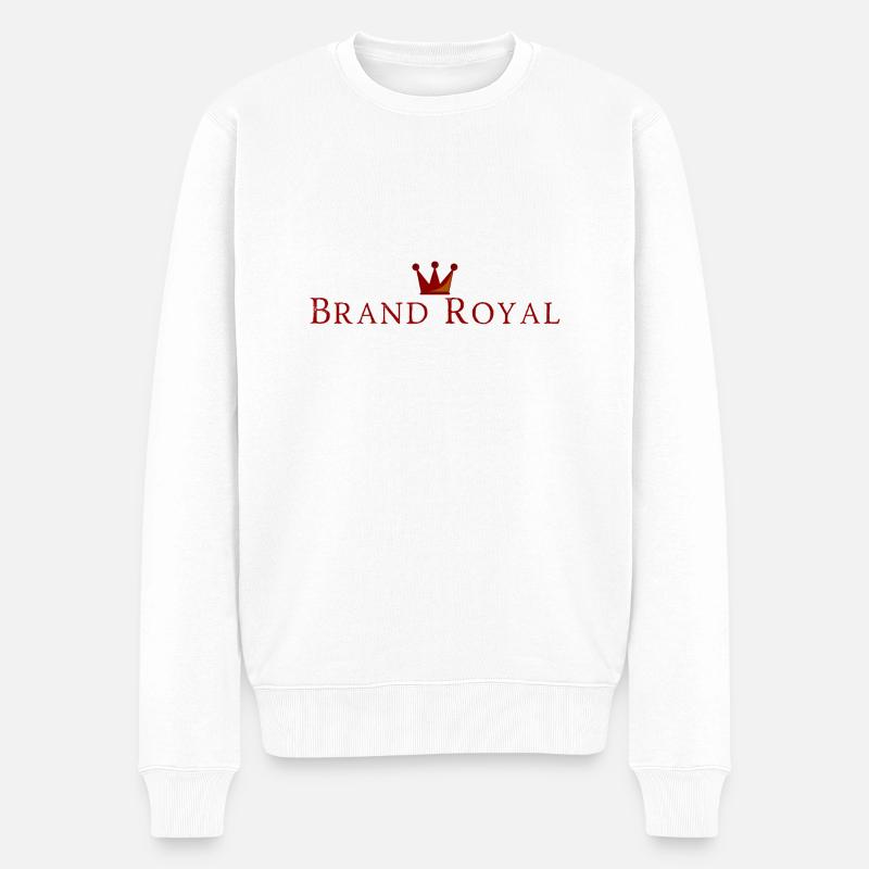 Brand Royal - Männer Premium Bio Pullover - Weiß