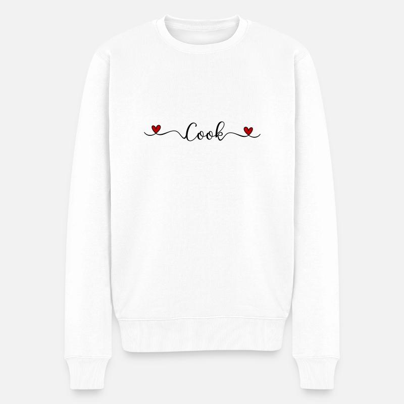 Cuire - Pull Premium bio Homme - blanc