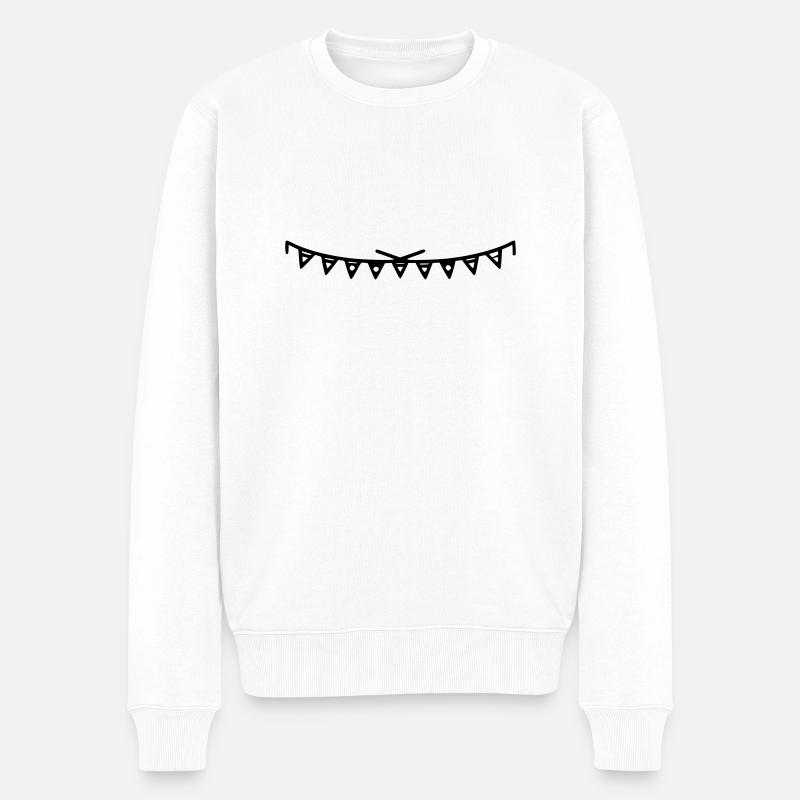 Guirlande - Pull Premium bio Homme - blanc