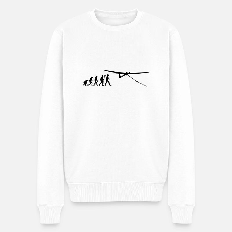 evolution vol à voile - Pull Premium bio Homme - blanc