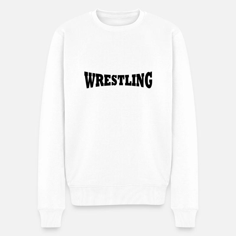Lutte logo - Pull Premium bio Homme - blanc