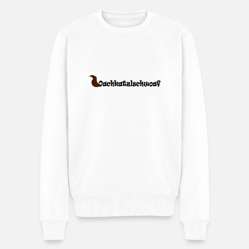 Oachkatzlschwoaf - Männer Premium Bio Pullover - Weiß