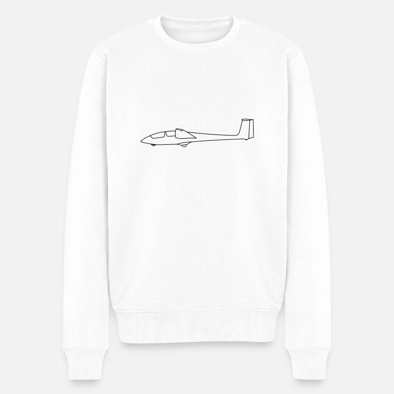 ASK21 - Männer Premium Bio Pullover - Weiß