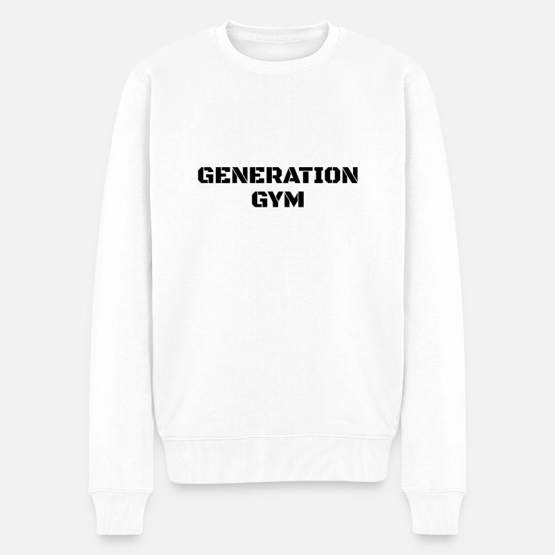 Génération GYM - Pull Premium bio Homme - blanc