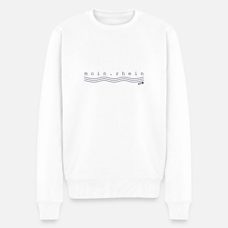 LISD_moin_rhein - Männer Premium Bio Pullover - Weiß