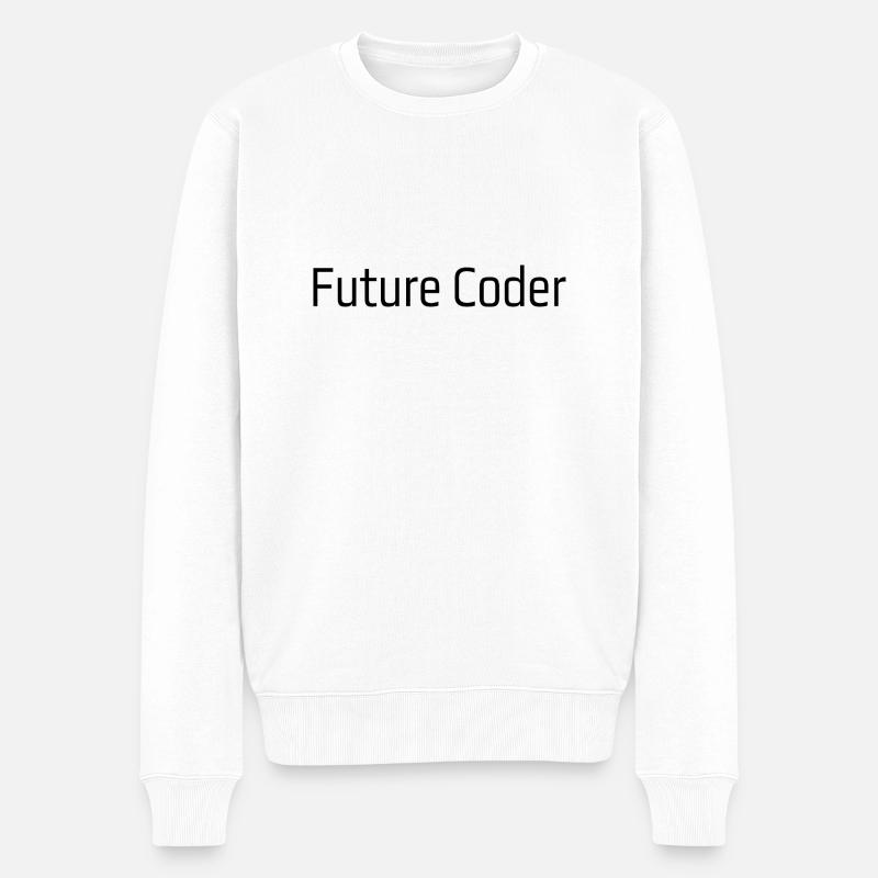 Zukünftige Programmiererin - Männer Premium Bio Pullover - Weiß