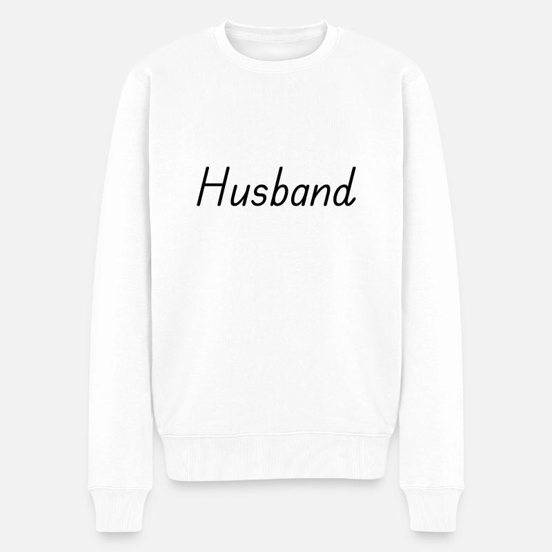 Ehemann - Männer Premium Bio Pullover - Weiß