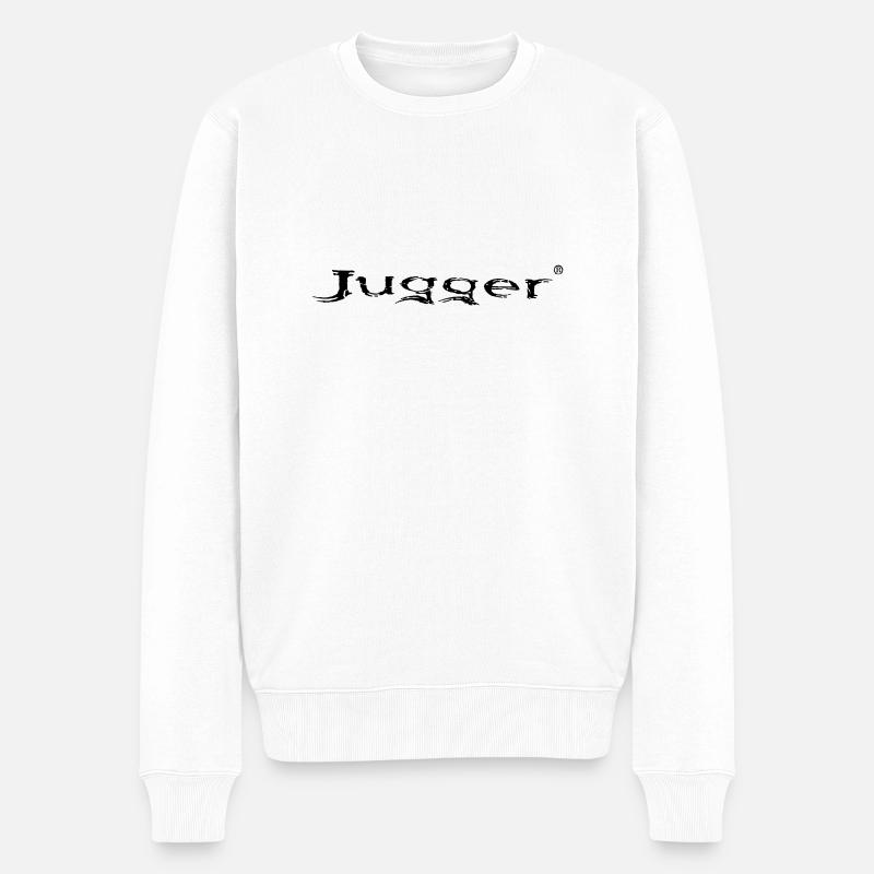 Jugger lettrage - Pull Premium bio Homme - blanc