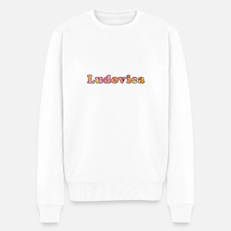 Ludovica - Männer Premium Bio Pullover - Weiß