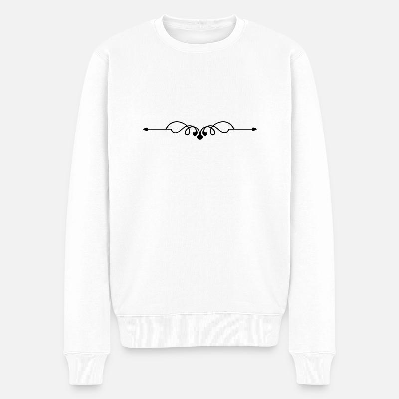 Ornament symbol - Männer Premium Bio Pullover - Weiß