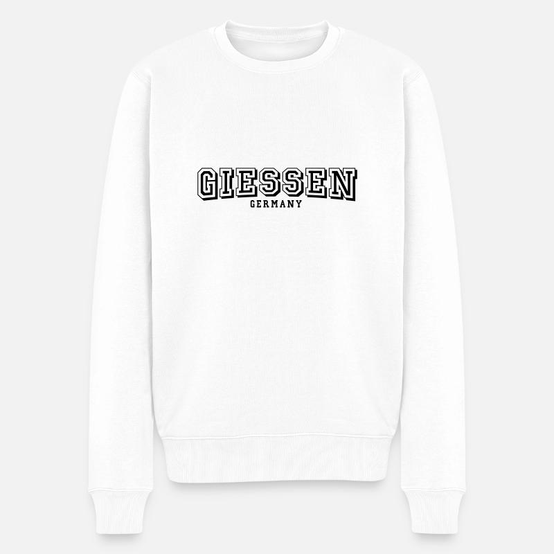 Giessen - Männer Premium Bio Pullover - Weiß