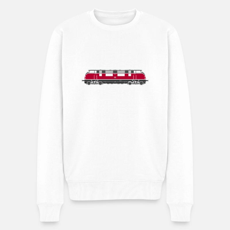 220 DB rot - Männer Premium Bio Pullover - Weiß