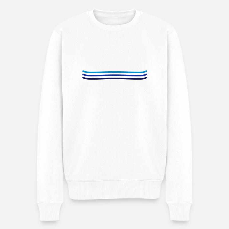 Snowboards - Männer Premium Bio Pullover - Weiß