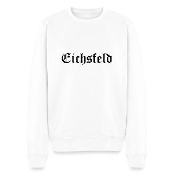 Eichsfeld Altdeutsche Schrift Schwarz - Männer Premium Bio Pullover - Weiß - Vorne - Thijin (182cm)