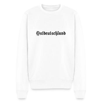 ostdeutschland - Männer Premium Bio Pullover - Weiß - Vorne - Thijin (182cm)