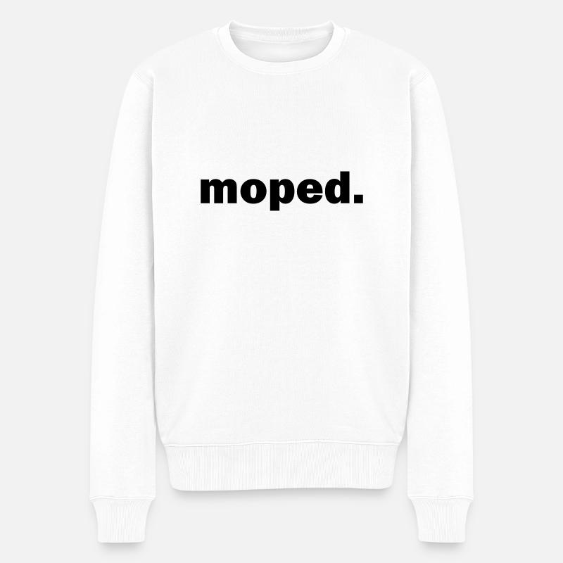 Moped - Männer Premium Bio Pullover - Weiß