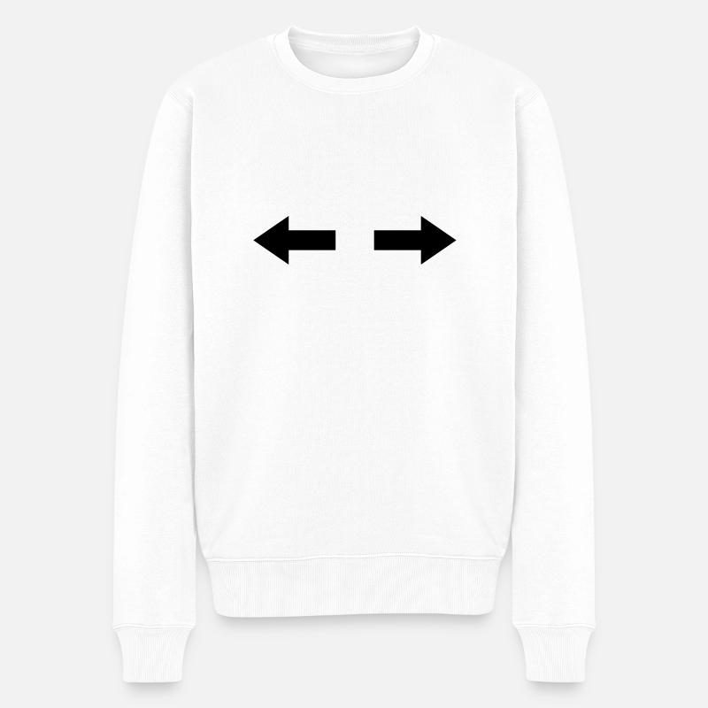 pfeil_seite__f1 - Pull Premium bio Homme - blanc