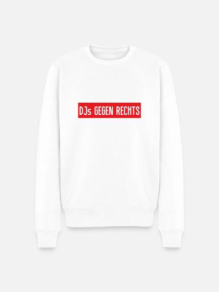 DJs gegen rechts - Männer Premium Bio Pullover - Weiß