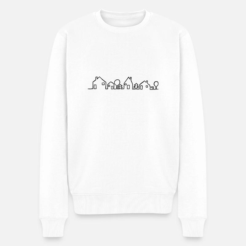 Maison - Pull Premium bio Homme - blanc