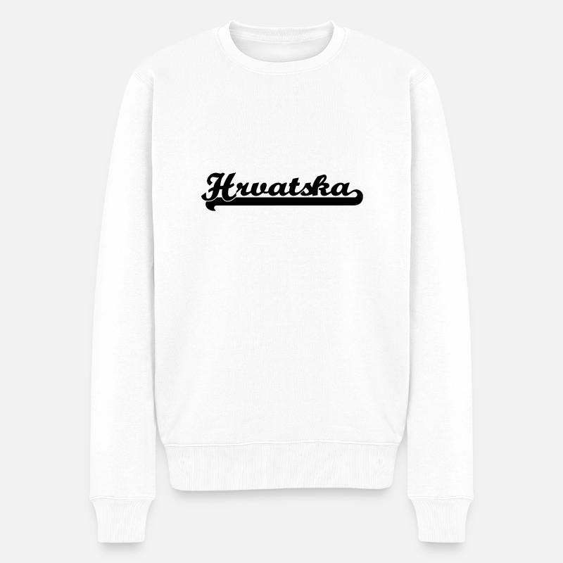 écrit de Hrvatska - Pull Premium bio Homme - blanc