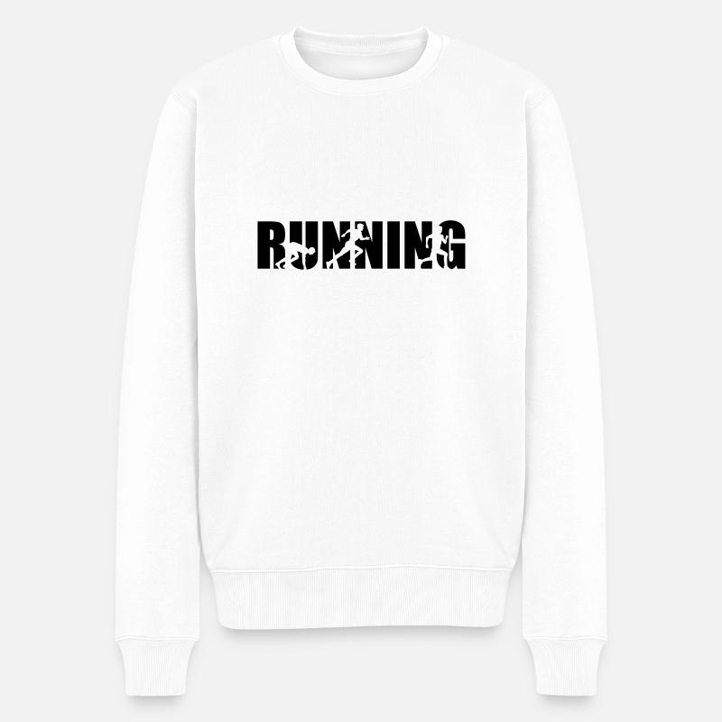Running - Pull Premium bio Homme - blanc