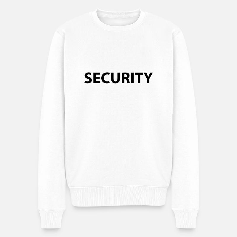 security - Männer Premium Bio Pullover - Weiß