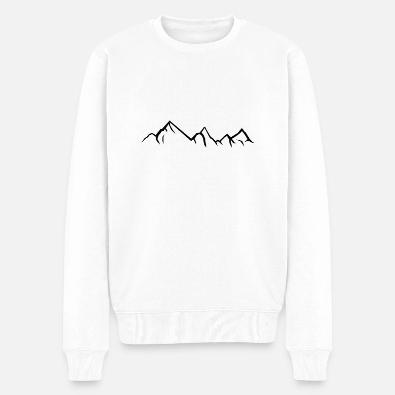 berges - Pull Premium bio Homme - blanc