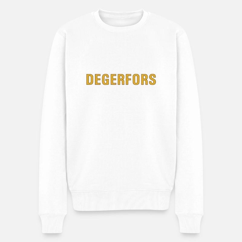Degerfors - Männer Premium Bio Pullover - Weiß