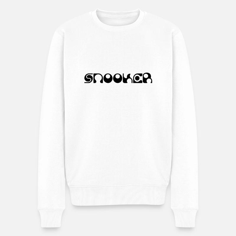 SNOOKER - Männer Premium Bio Pullover - Weiß