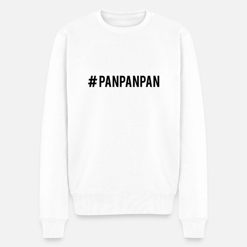 # Panpanpan - Männer Premium Bio Pullover - Weiß