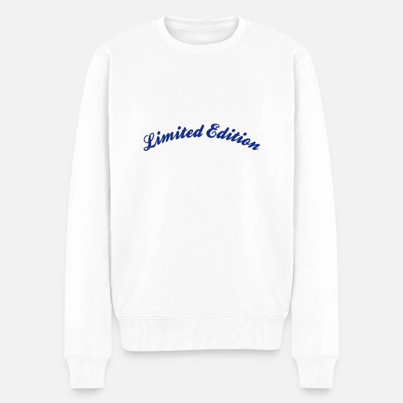 limited edition - Männer Premium Bio Pullover - Weiß