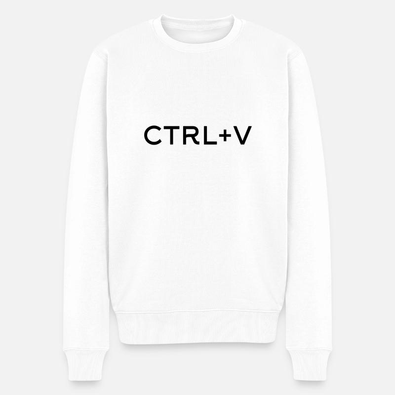 ctrl + v - Pull Premium bio Homme - blanc