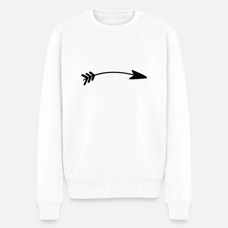 La Flèche - Pull Premium bio Homme - blanc