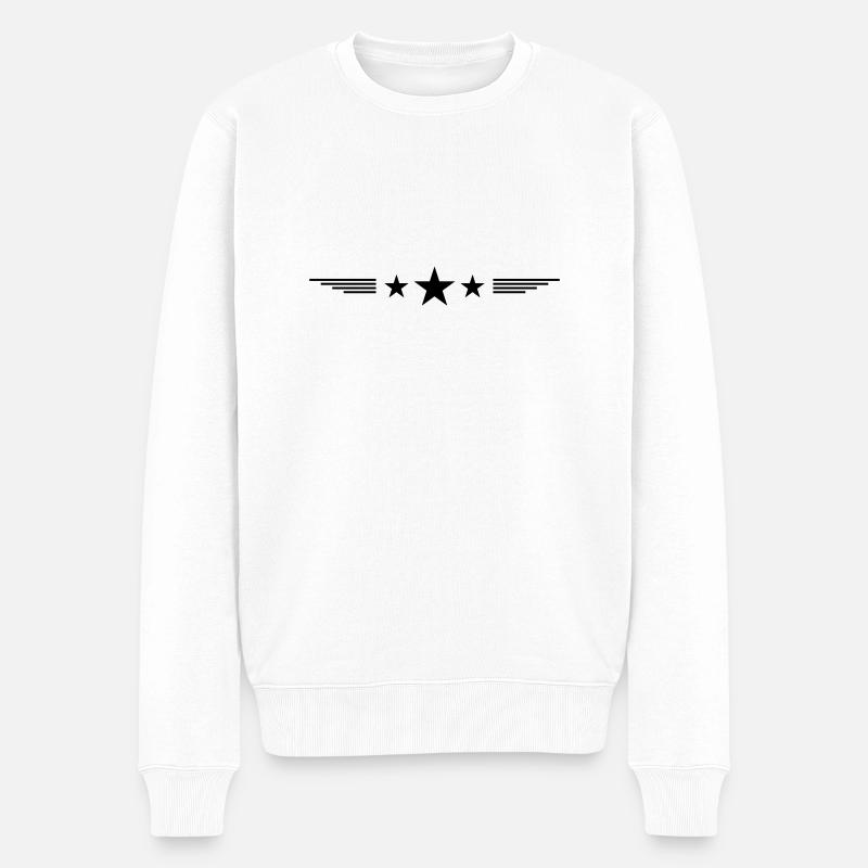 Étoiles - Pull Premium bio Homme - blanc