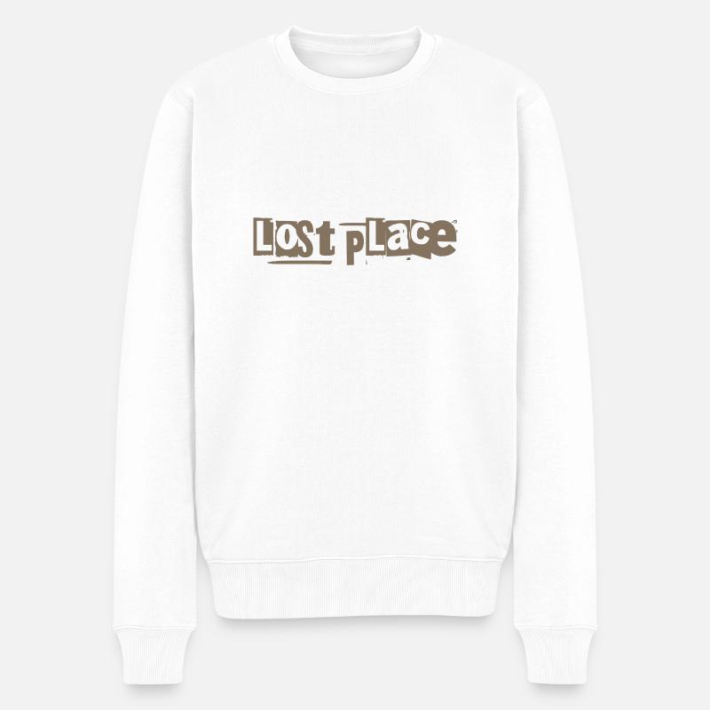 Lost Place - Männer Premium Bio Pullover - Weiß