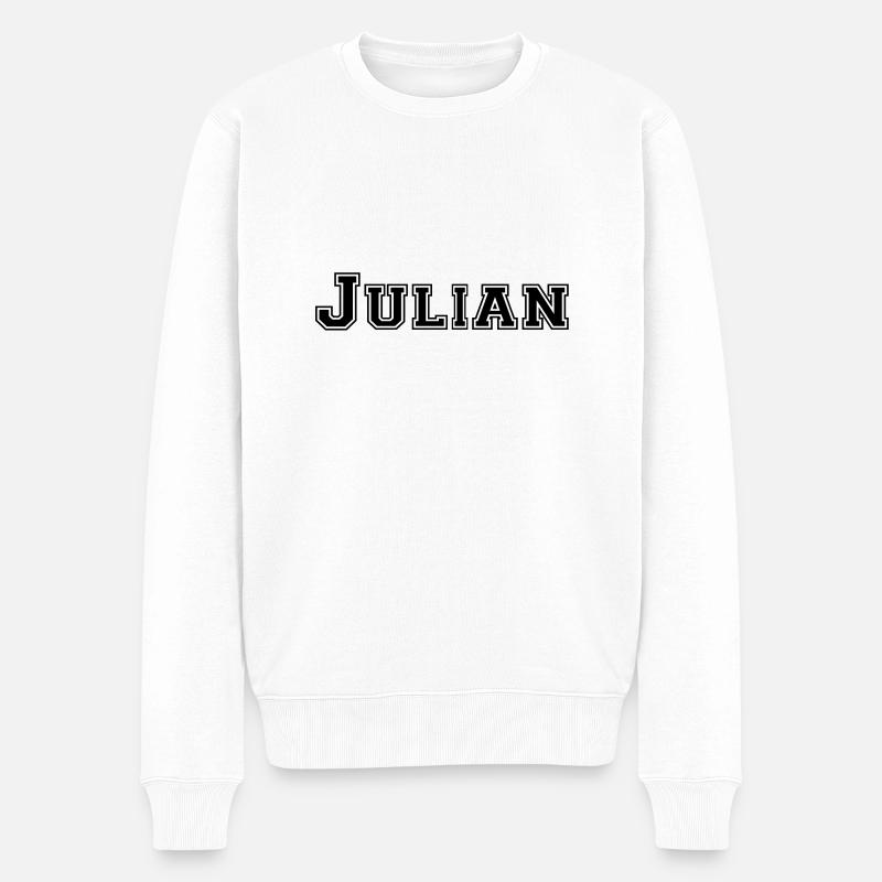 julian - Pull Premium bio Homme - blanc