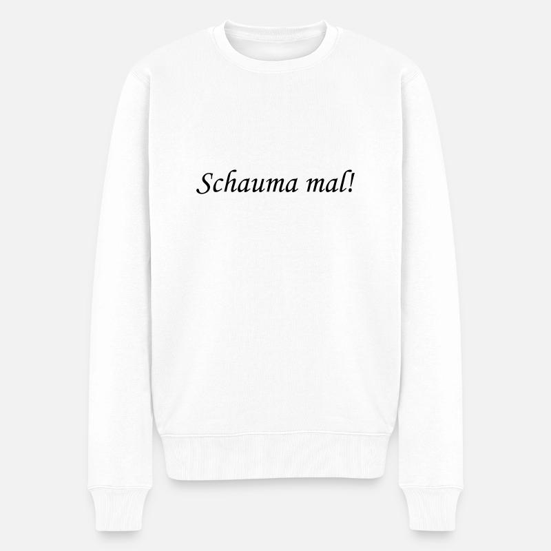 Schauma mal! - Männer Premium Bio Pullover - Weiß