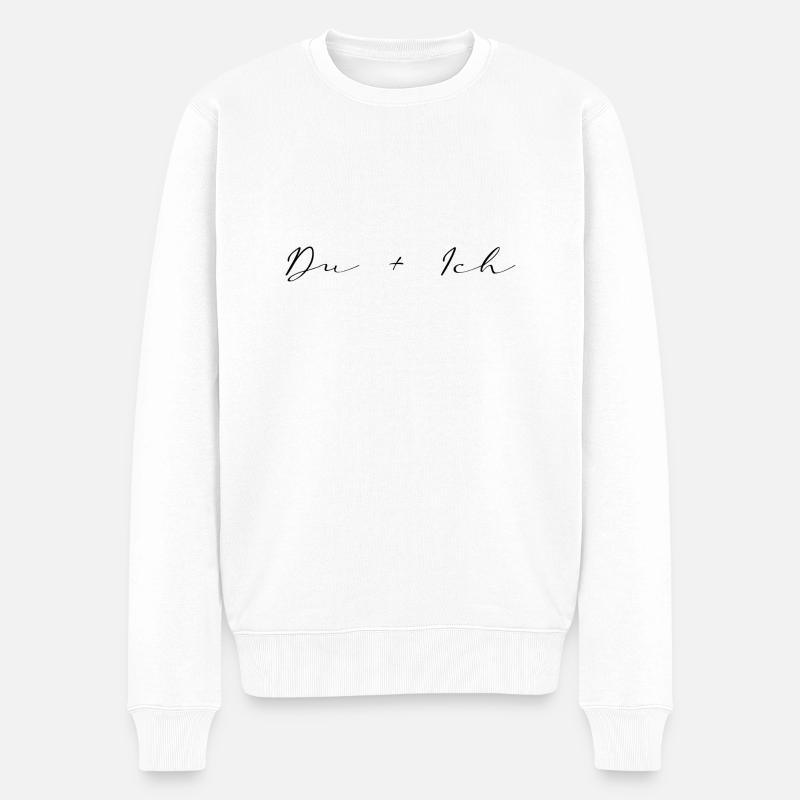 Vous I - Pull Premium bio Homme - blanc