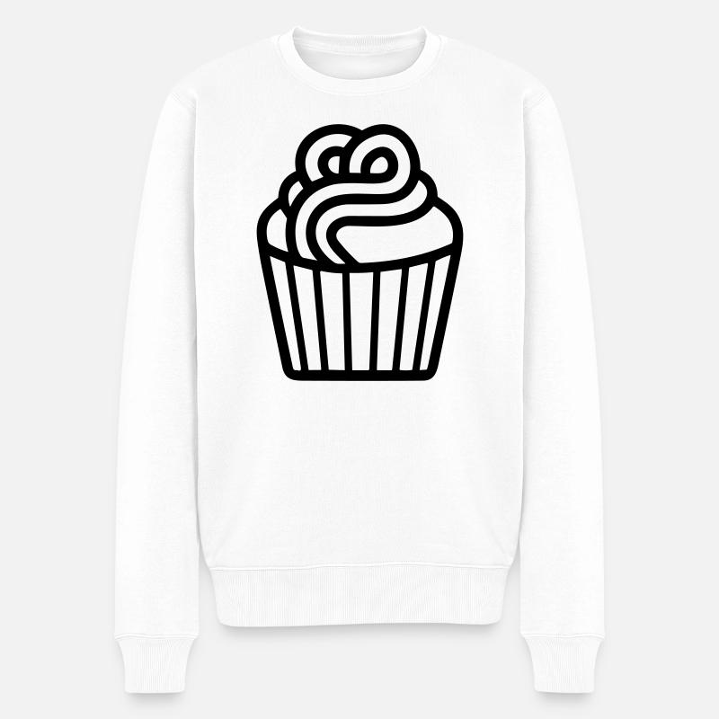 Muffin - Männer Premium Bio Pullover - Weiß