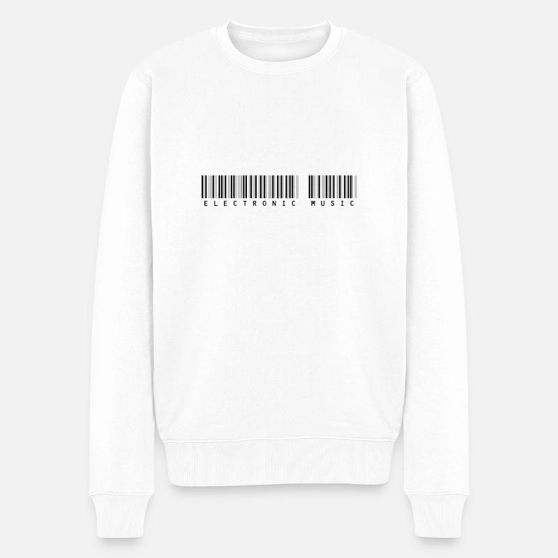 Elektronische Musik / Electro - Männer Premium Bio Pullover - Weiß