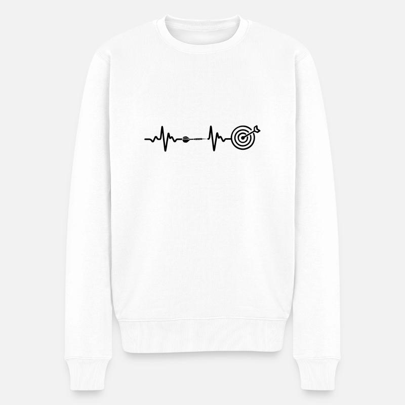 Fléchettes - Pull Premium bio Homme - blanc