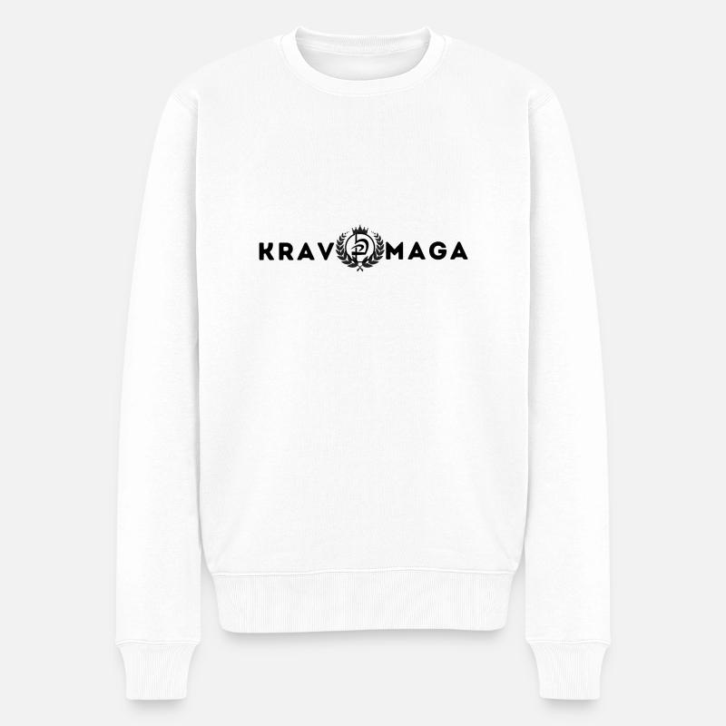 Krav Maga Merch - Männer Premium Bio Pullover - Weiß