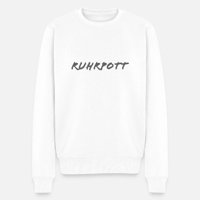 Ruhrpott - Männer Premium Bio Pullover - Weiß