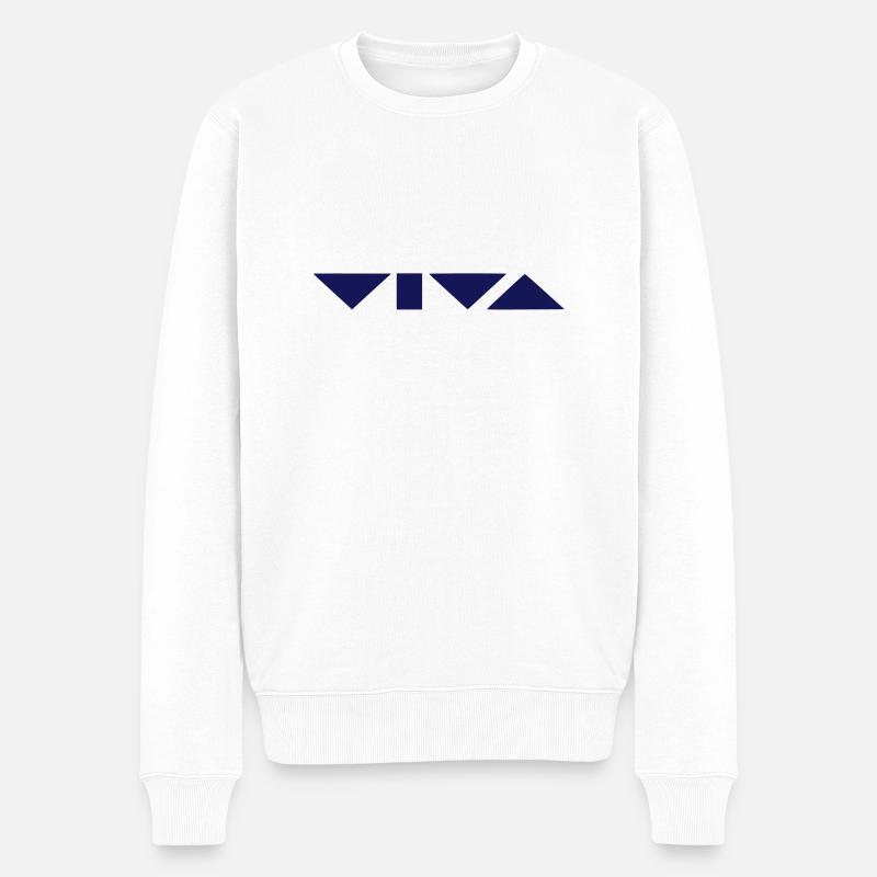 VIVA - Männer Premium Bio Pullover - Weiß