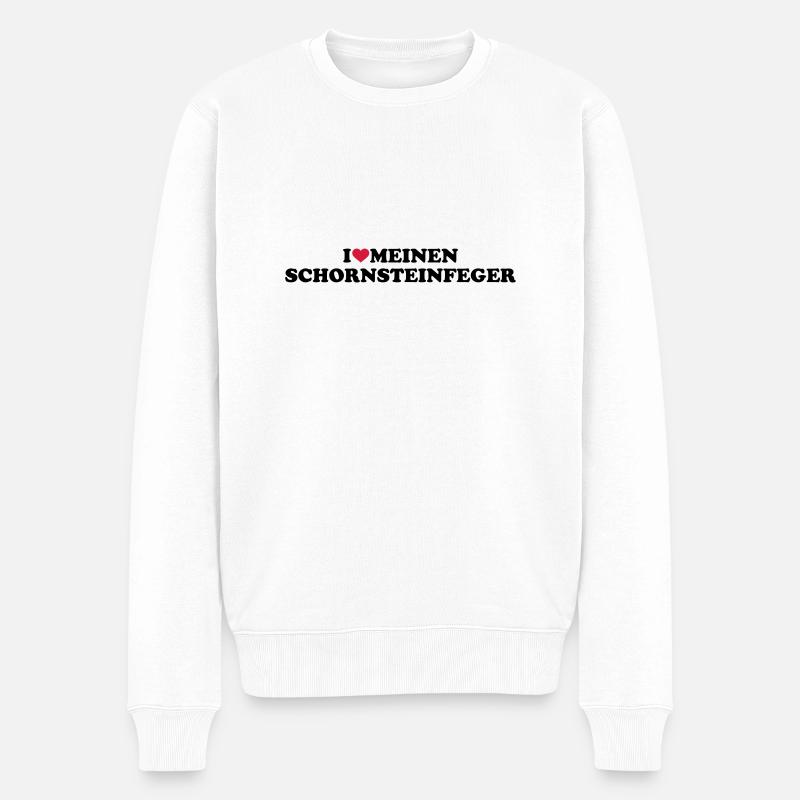 Schornsteinfeger - Männer Premium Bio Pullover - Weiß