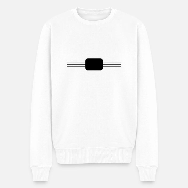 Anpassen / Anpassung / fertigen / Customize it - Männer Premium Bio Pullover - Weiß