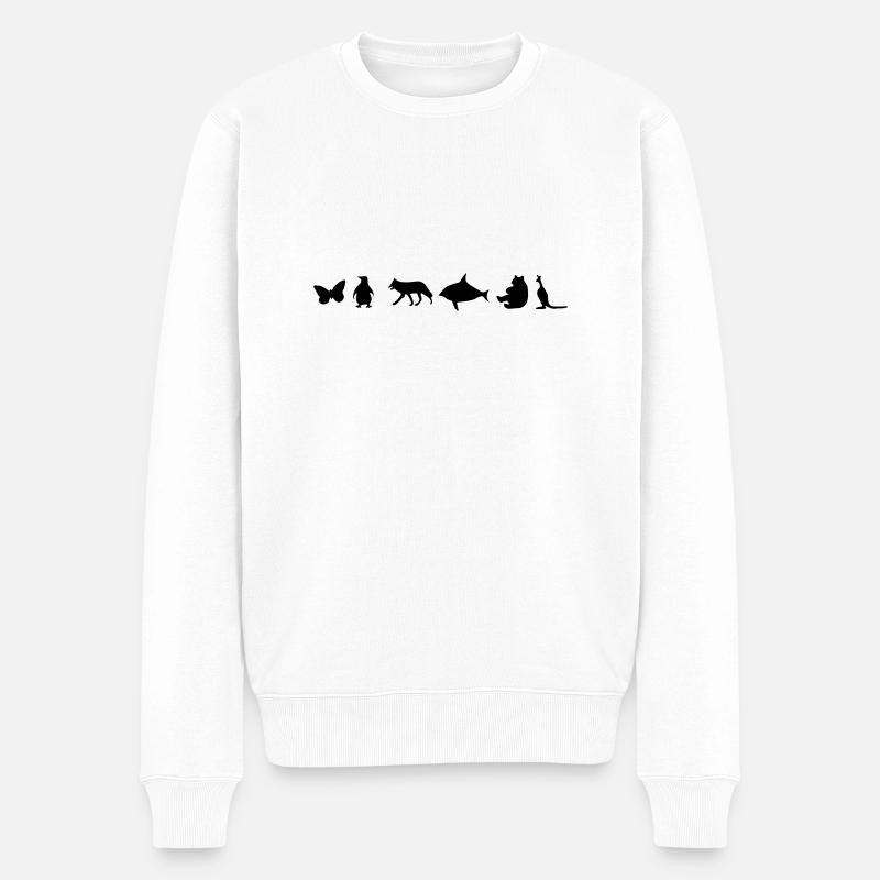 Animaux - Pull Premium bio Homme - blanc