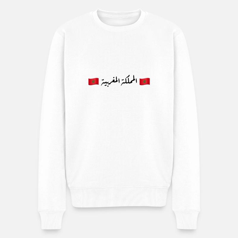 المملكة المغربية - Männer Premium Bio Pullover - Weiß