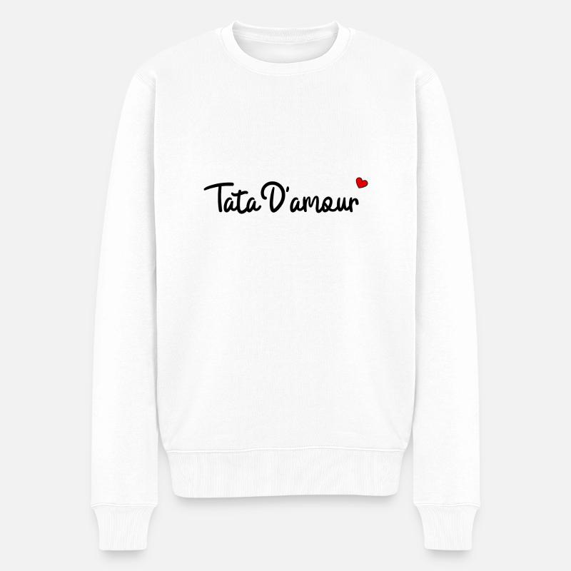 Tata d'amour - Pull Premium bio Homme - blanc